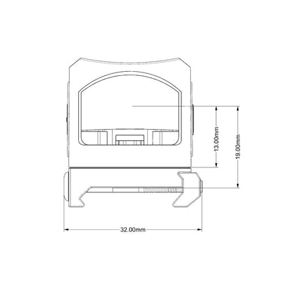 Mini Reflex Red Dot Sight Gel Blaster 7